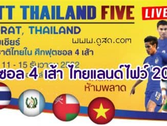 ถ่ายทอดสด-ฟุตซอล-ไทยแลนด์ไฟว์-2019-live-futsal-thailand-five